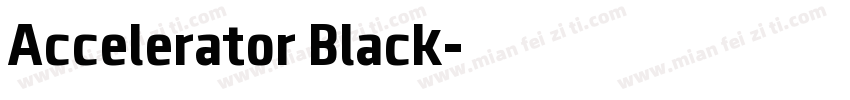 Accelerator Black字体转换